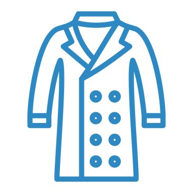 Ceket simgesi, vektör illüstrasyonu