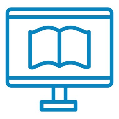 Kitap. Web simgesi basit illüstrasyon