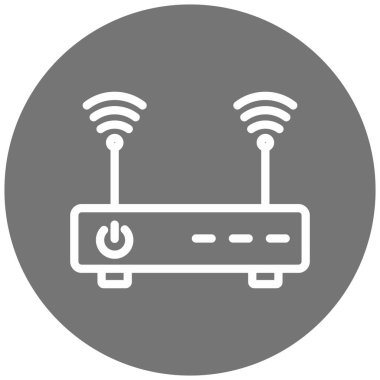 Yönlendirici. Web simgesi basit illüstrasyon