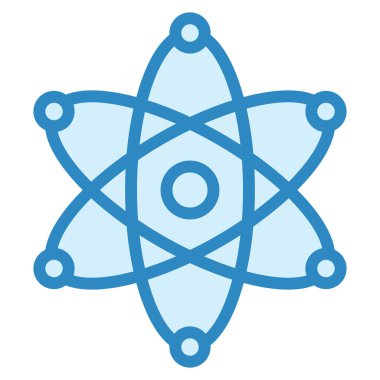 atom. Web simgesi basit illüstrasyon