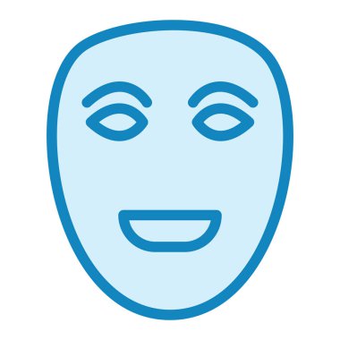 yüz maskesi vektör illüstrasyonu