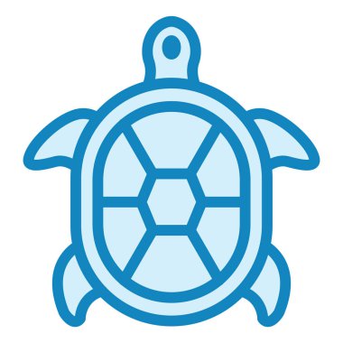 Kaplumbağa modern simge vektör illüstrasyonu 