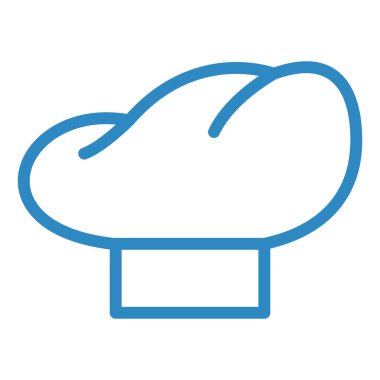 Şef şapka simgesinin vektör çizimi