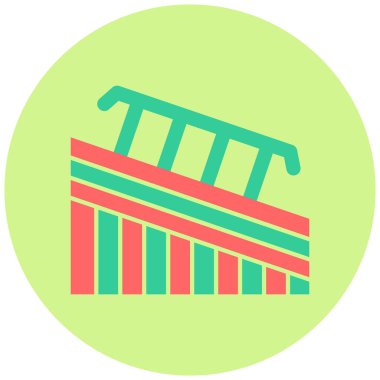 Demiryolu simgesinin vektör illüstrasyonu