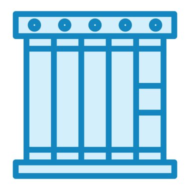 Hapis. Web simgesi basit illüstrasyon