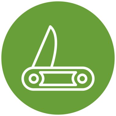 Makas. Web simgesi basit illüstrasyon