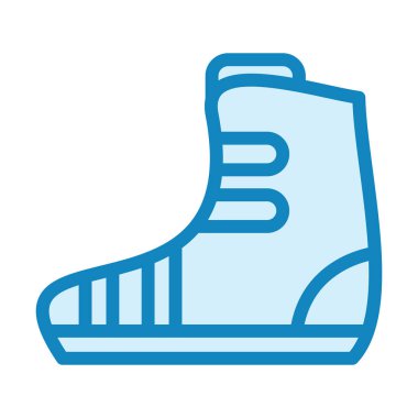 Yağmur Çizmeleri. Web simgesi basit illüstrasyon 