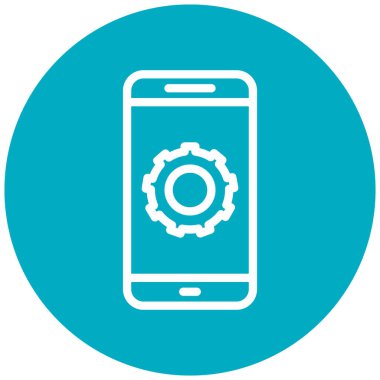 cep telefonu ikonu vektör illüstrasyonu