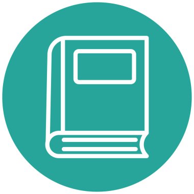 Kitap. Web simgesi basit illüstrasyon
