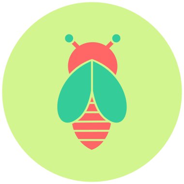 Böcek simgesinin vektör illüstrasyonu