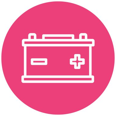 Pil. Web simgesi basit illüstrasyon