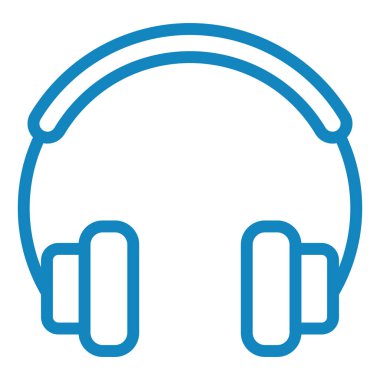 Kulaklık. Web simgesi basit illüstrasyon