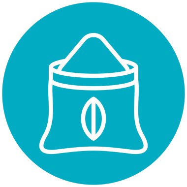 Çanta simgesinin vektör illüstrasyonu