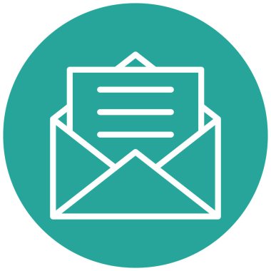 Mektup. Web simgesi basit illüstrasyon