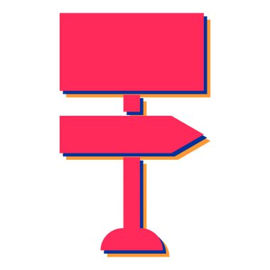 Boş bir reklam panosunun vektör çizimi