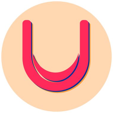 Mıknatıs Web simgesi basit illüstrasyon