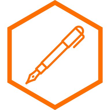 Kalem. Web simgesi basit tasarım