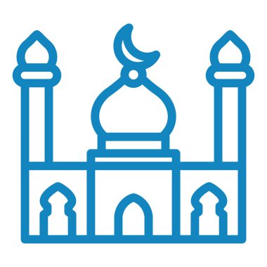 Cami. Web simgesi basit illüstrasyon