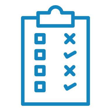 Kontrol listesi. Web simgesi basit illüstrasyon