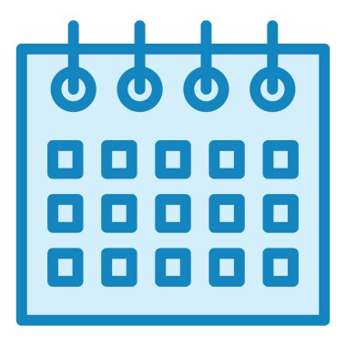 Takvim modern simge vektör çizimi