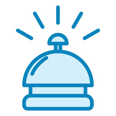 masa çanı simgesi, vektör illüstrasyonu basit tasarım 