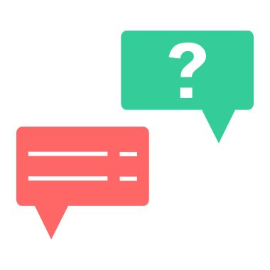 Konuşma baloncukları ikon vektör çizimi