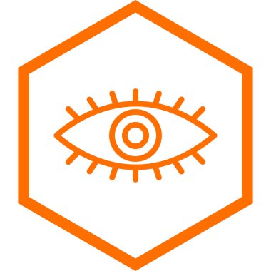 Göz simgesinin vektör illüstrasyonu