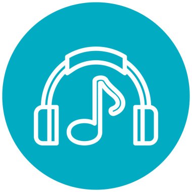 Müzik. Web simgesi basit tasarım