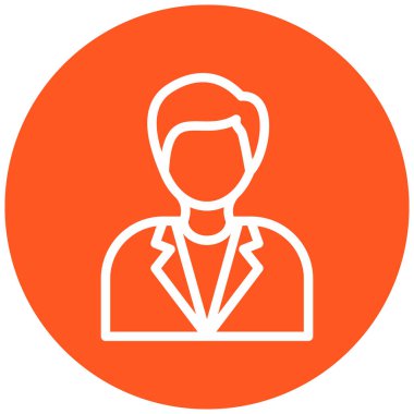 kullanıcı. Web simgesi basit illüstrasyon