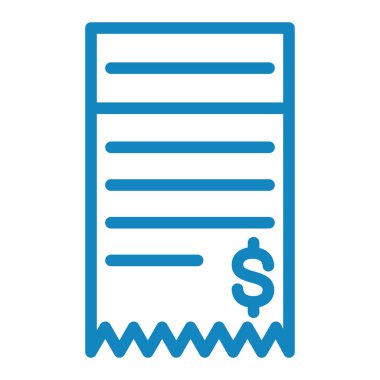 Fatura. Web simgesi basit illüstrasyon