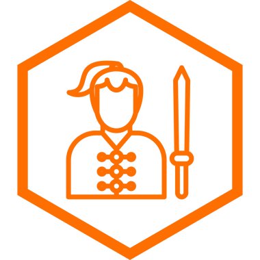 Şef vektör simgesi modern basit illüstrasyon