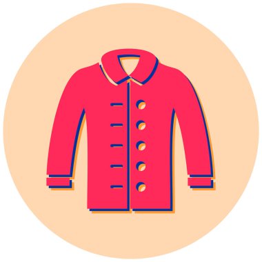 Kapüşonlu. Web simgesi basit illüstrasyon