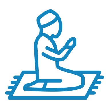 Dua et. Web simgesi vektör illüstrasyonu