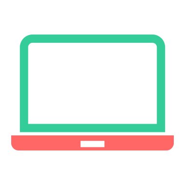 Bilgisayar. Web simgesi basit tasarım