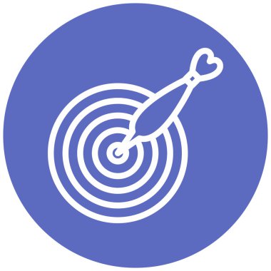 Hedef. Web simgesi basit illüstrasyon