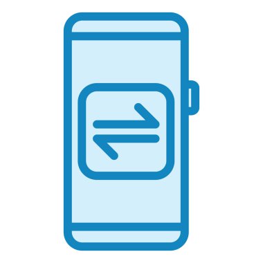 cep telefonu düz simgesi beyaz arkaplan, vektör, illüstrasyon üzerinde izole