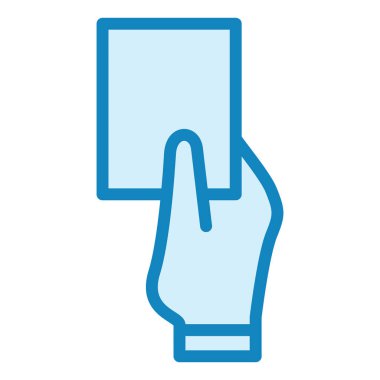  Penalty Card modern simge vektör illüstrasyonu 