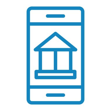 İnternet alışveriş simgesi. Modern vektör çizelgesi. saray sembolü beyaz arkaplanda izole edildi