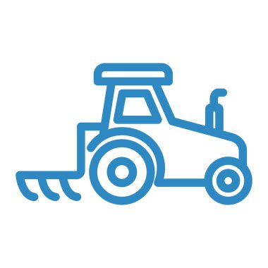 Traktör ikon vektör illüstrasyonu