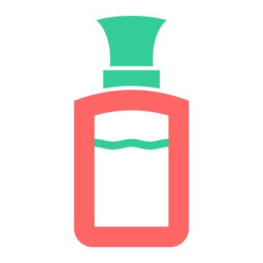 Parfüm şişesi. Basit illüstrasyon