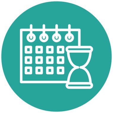 Takvim simgesi vektör illüstrasyonu