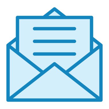 E- posta simgesi. Basit resimleme