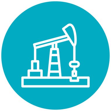 yağ pompası simgesi, vektör illüstrasyonu