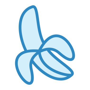 Muz. Web simgesi basit illüstrasyon 