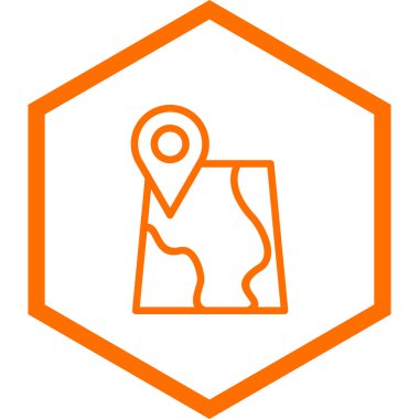 harita pin simgesi, vektör illüstrasyonu