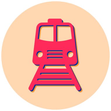 tren simgesi vektör illüstrasyonu