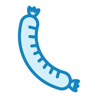 Sosis. Web simgesi basit illüstrasyon 