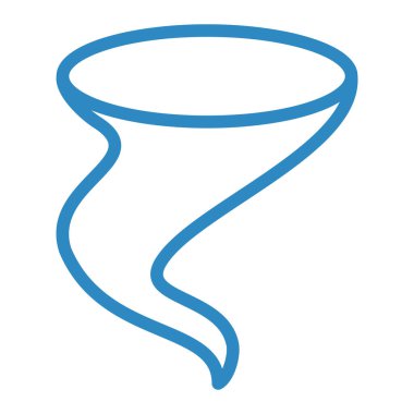 Tornado simgesi, vektör illüstrasyonu basit tasarım 