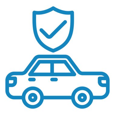 Araba sigortası. Web simgesi