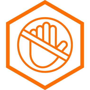 Dumanlı ikon vektör illüstrasyonu yok